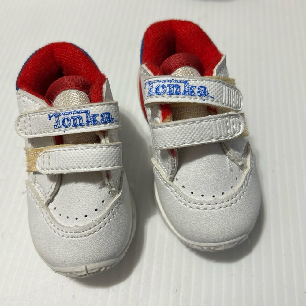 Tonka Baby Shoes in White and Red
